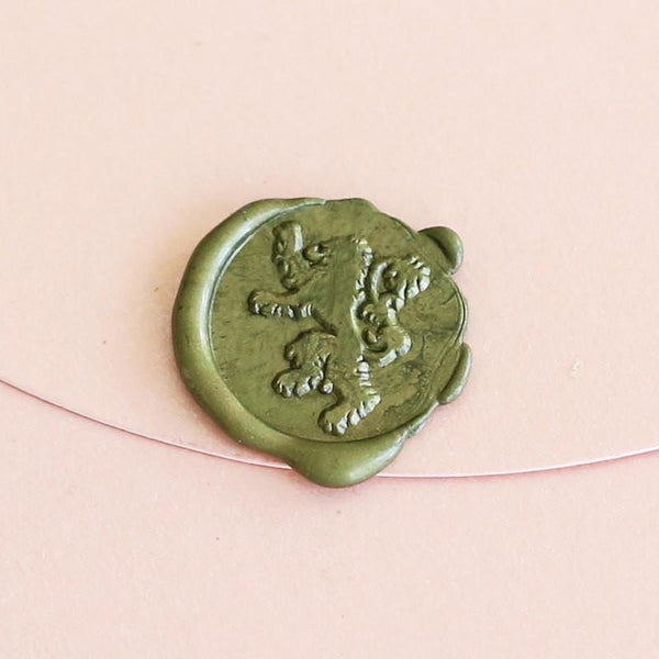 Custom Wedding Wax Seal Stamp Kit, Personalized stamp green box