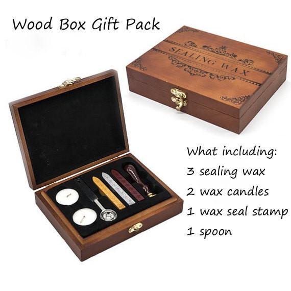 Wax Seal Stamp Set Lacquered Sealing Wax Kit DIY Craft For Wedding  Invitation