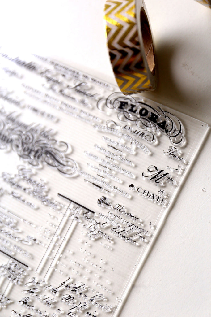Script Letters Clear rubber Stamps/Planner Stamps/Stamp Set/Food Stamp –  DokkiDesign