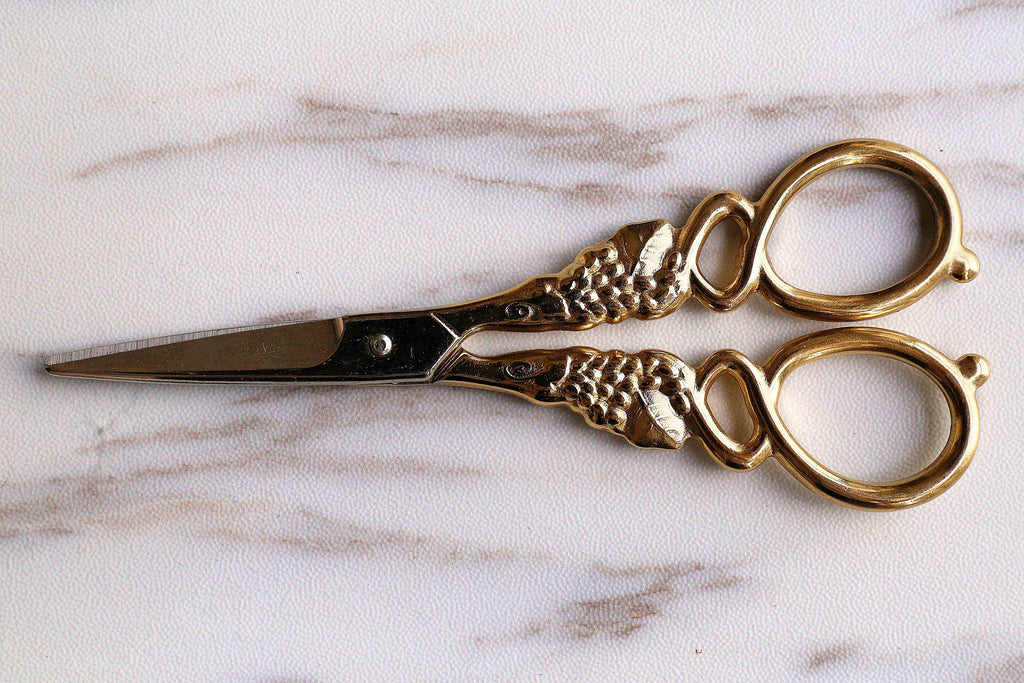 Gold Vintage Style Embroidery Scissors - And Other Adventures