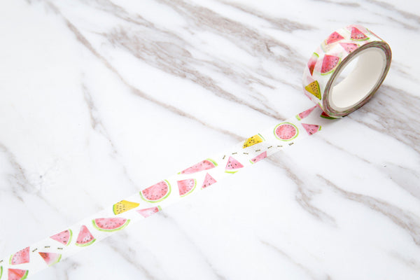 watermelon washi tape/ juicy fruit watermelon nature fruit masking tape /fruit party deco sticker tape/ gift wrapping tape