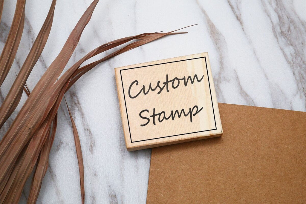 Large Custom Logo Stamp Large Logo Wooden Stamp Custom 