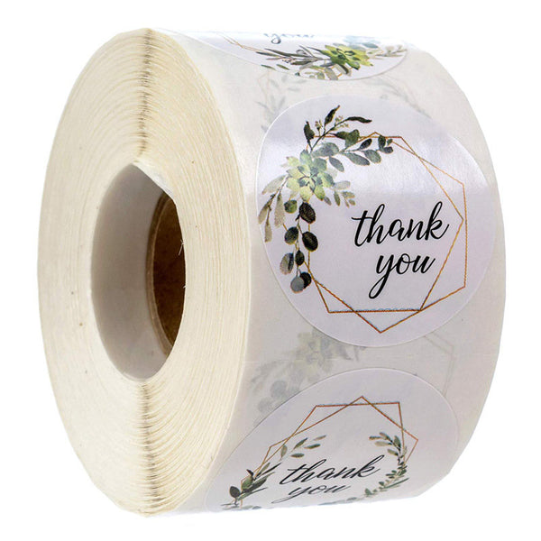 Wedding thank you stickers favor box stickers, botanical thank you sticker, hexagon thank you label, gift packaging stickers