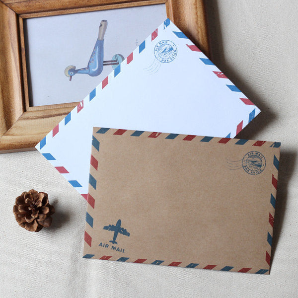 Set of vintage Envelopes // 4x6 Brown Envelopes // 5x7 Invitation