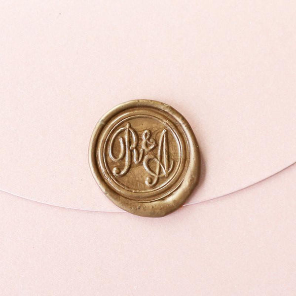 Great Gatsby Monogram Initial Wax Seal stamp/personalized wedding
