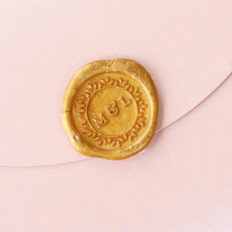 Personalized Wedding Heart Arrow Initials Wax Seal Stamp
