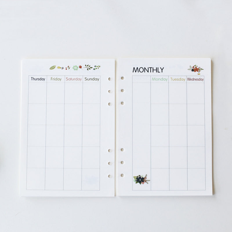 A6 Planner Printed Inserts/daily Planner Refills Planner Inserts/monthly  Refills/weekly/to Do List/nb050a6 - Photo Albums - AliExpress